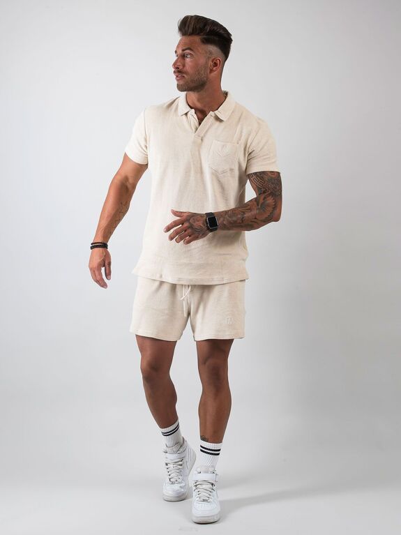 Terry Resort Shirt Light Sand