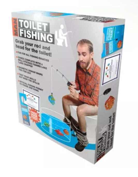 Man Toilet Fishing