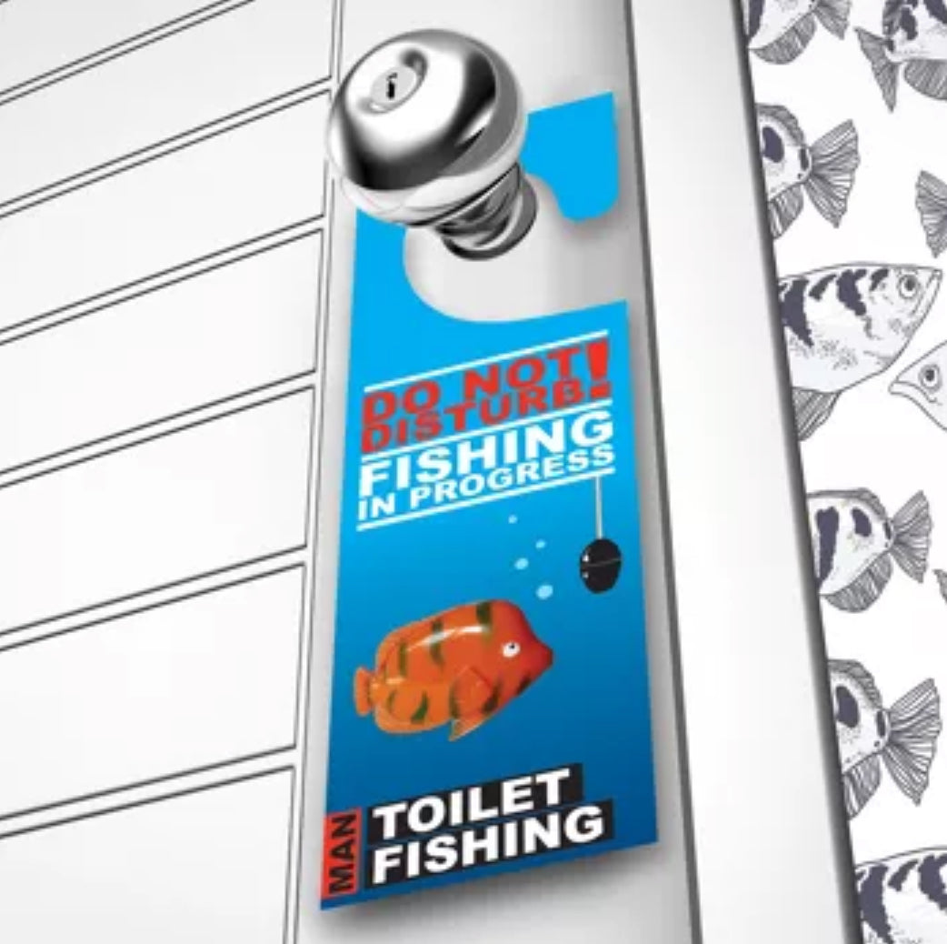 Man Toilet Fishing