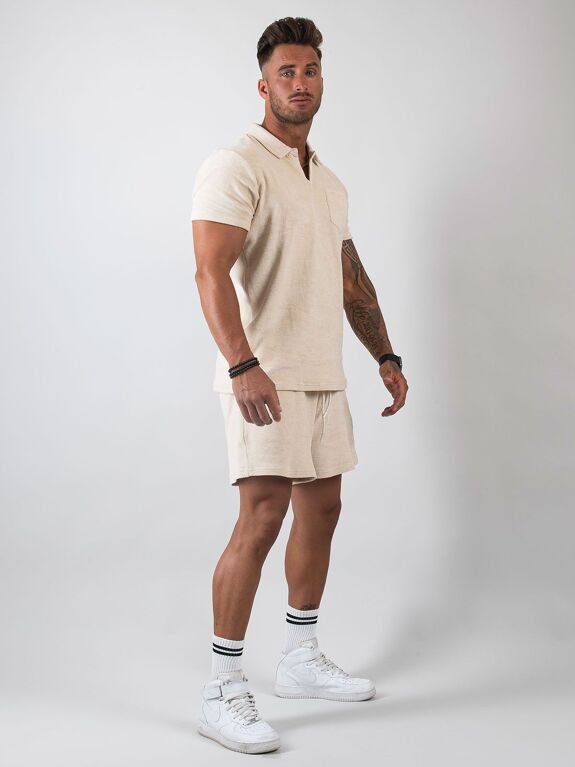 Terry Resort Shirt Light Sand